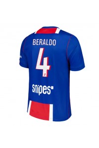 Paris Saint-Germain Lucas Beraldo #4 Fotballdrakt Hjemme Klær 2026-27 Korte ermer